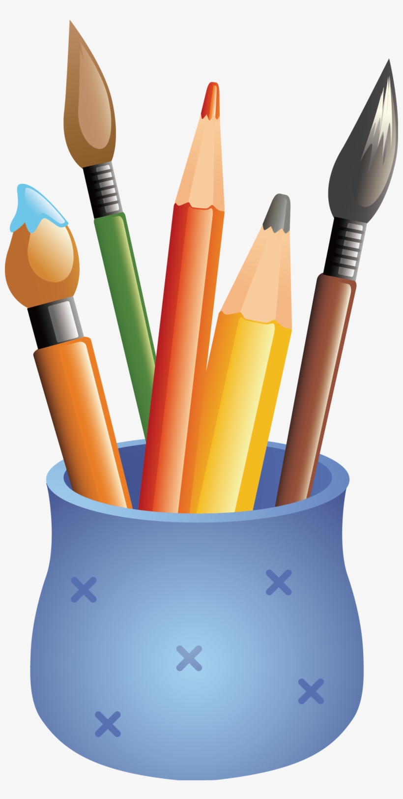 Jpg Library Library America Drawing Colored Pencil - Drawing Of Pen Holder, transparent png #1199305