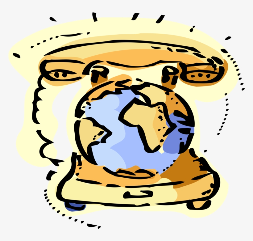 Vector Illustration Of Worldwide Telecommunications, transparent png #1199379