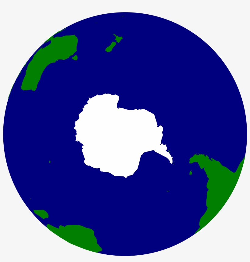 Earth Clipart Vector - Southern Hemisphere Of Earth, transparent png #1199426