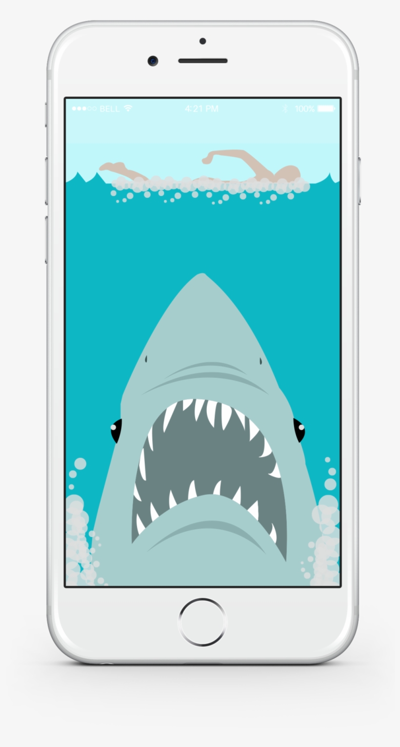 Shark Week Iphone Background Charlene Henry - Shark Wallpaper Iphone Cartoon, transparent png #1199778