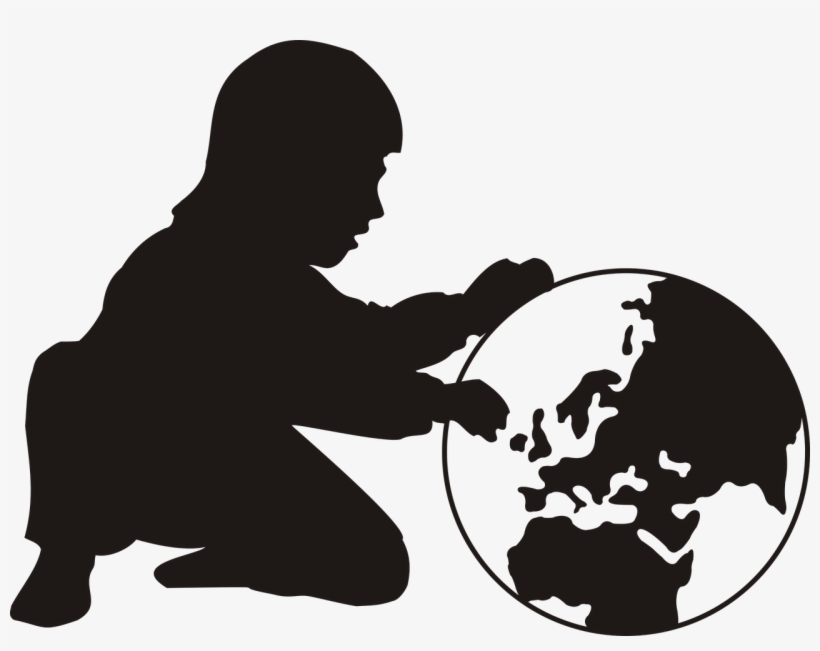 Child World Map Globus Earth A Childs World Europe - World Day Against Child Labour 12 June 2018, transparent png #1199799