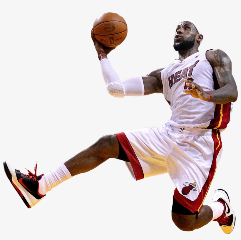 Banner Royalty Free Library Basketball Dunk Png Images - Lebron James Png, transparent png #120042