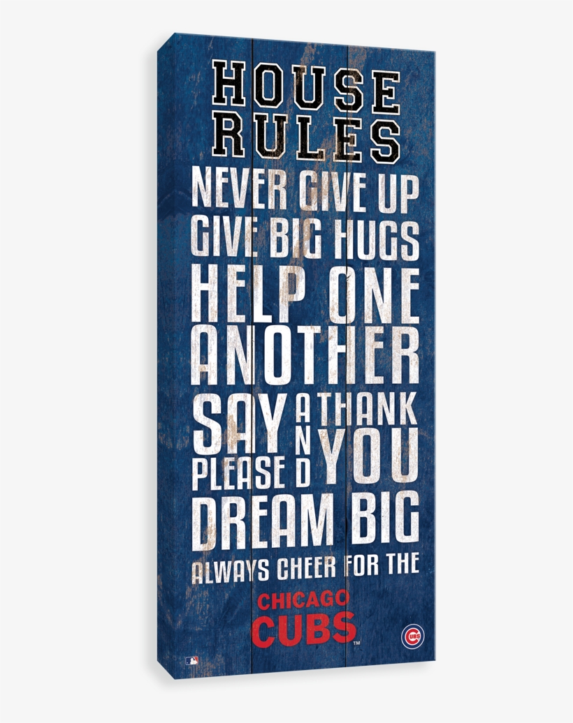 Chicago Cubs Logo Transparent House Rules Scoreart - Los Canvases By Scoreart - Los Angeles Dodgers House, transparent png #120233
