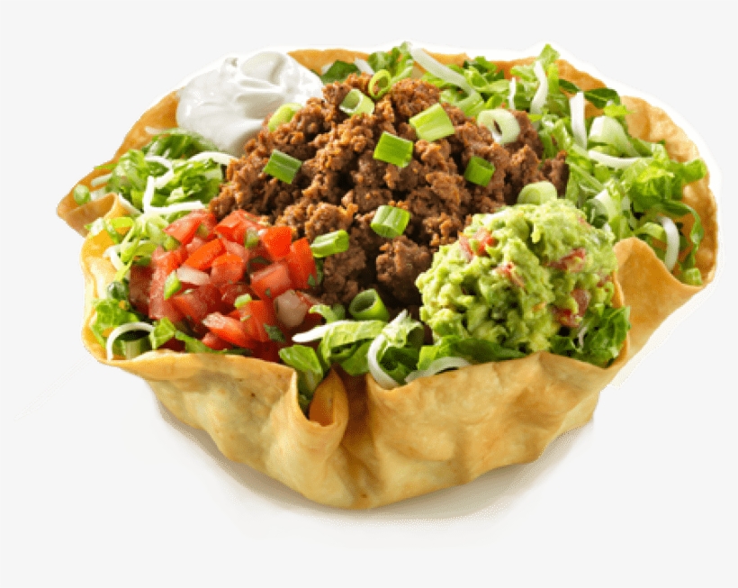 Best Taco Salad Tortilla Bowl Png Png - Taco Salad Transparent Png, transparent png #120275