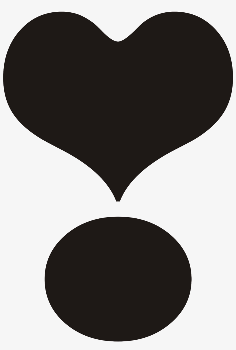 Open - Exclamation Point With Black Heart, transparent png #120866