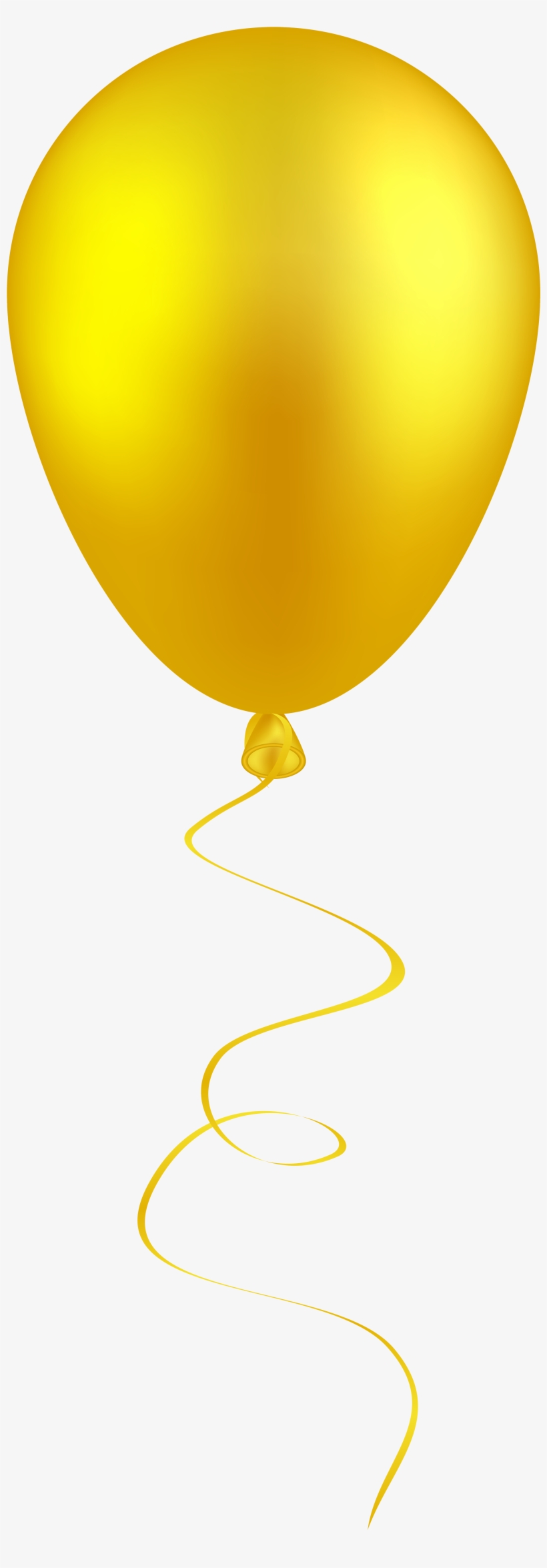 Yellow Balloon Png Clip Art - Yellow Balloon Clipart Png, transparent png #120979