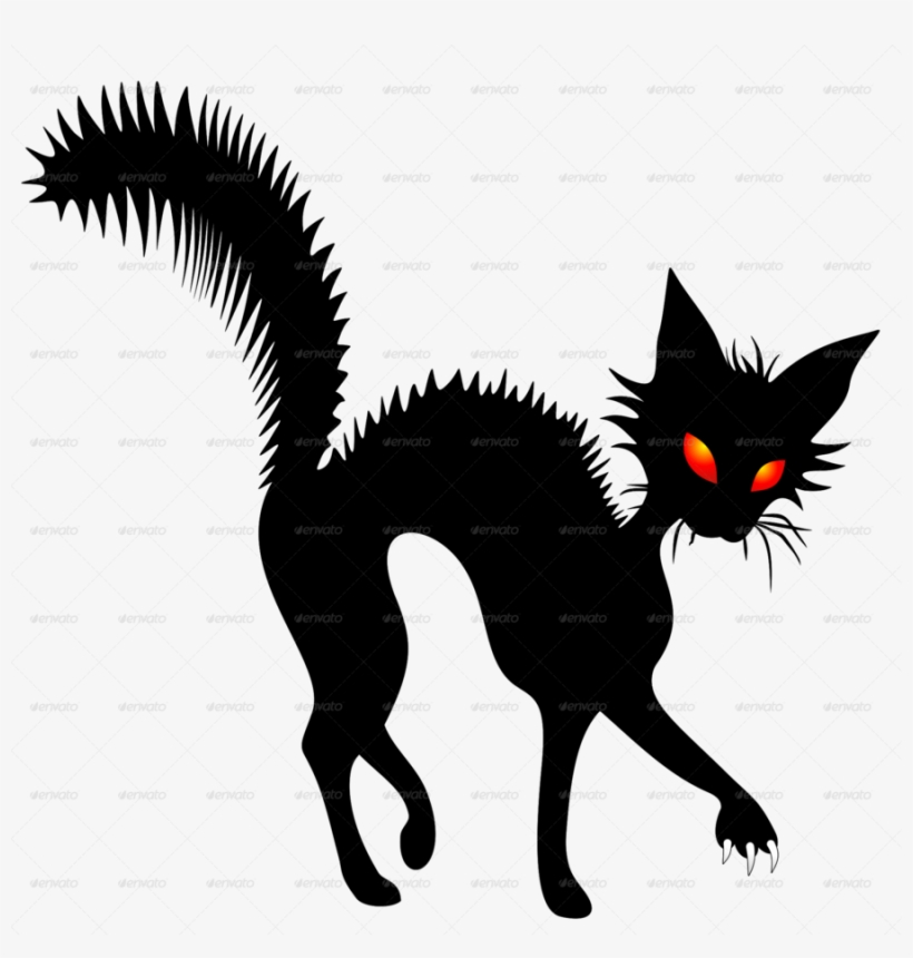 Download Halloween Png Witch Clipart Halloween Witch - Black Witch Cat Png, transparent png #121104