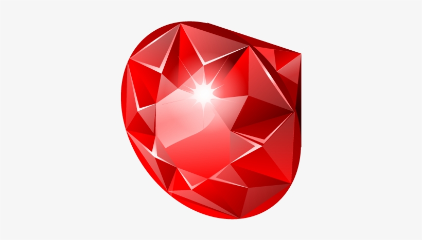 Diamond Clipart Ruby Stone - Ruby Icon, transparent png #121362