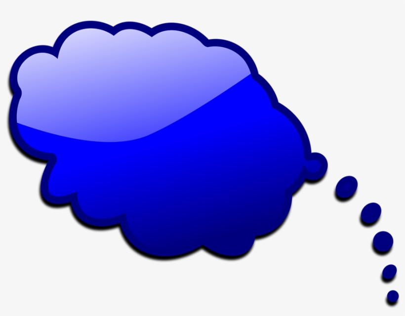 Blue Clipart Speech Bubble Pencil And In Color Blue - Speech Balloon With Color, transparent png #121385