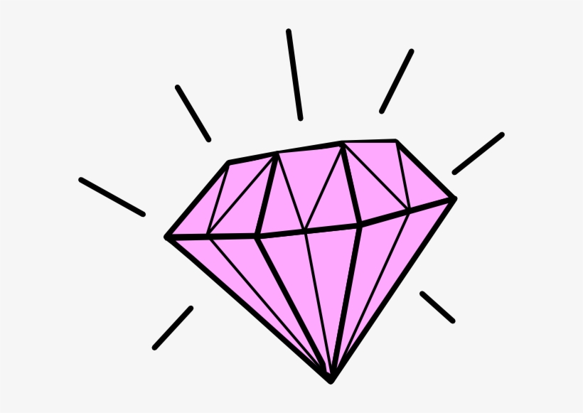 Pink Diamond Clip Art - Shiny Clipart, transparent png #121409