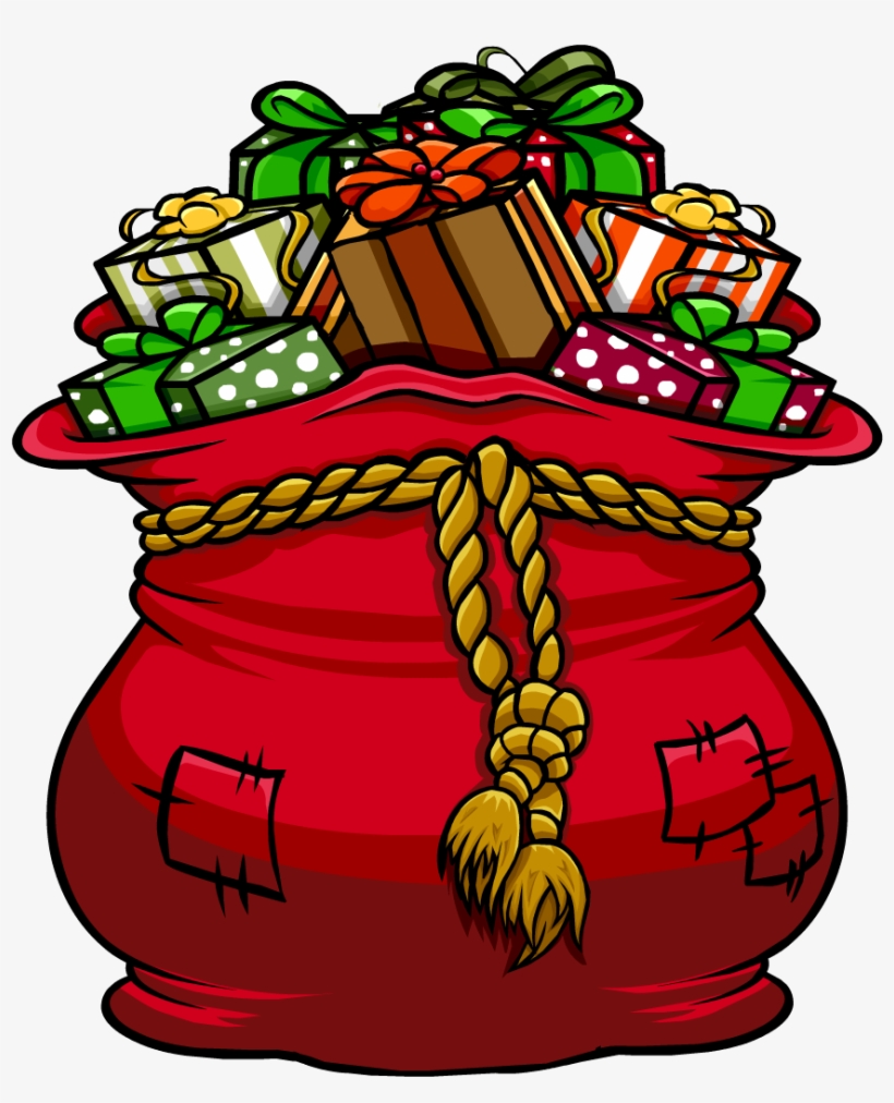 Santas Present Bag - Santa's Bag Of Toys, transparent png #121514