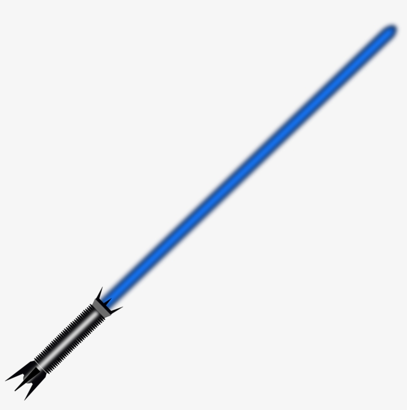 Blue Lightsaber Clip Art At Clker - 611-701, transparent png #121697
