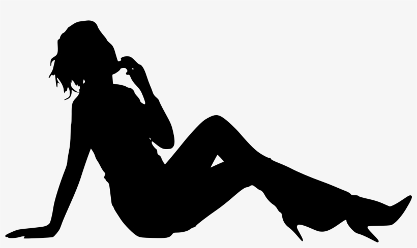 Free Download - People Sitting Silhouette Png, transparent png #121759