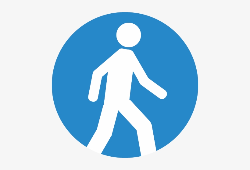 Symbol Of A Person Walking - Pedestrian Traffic Light Png, transparent png #122044