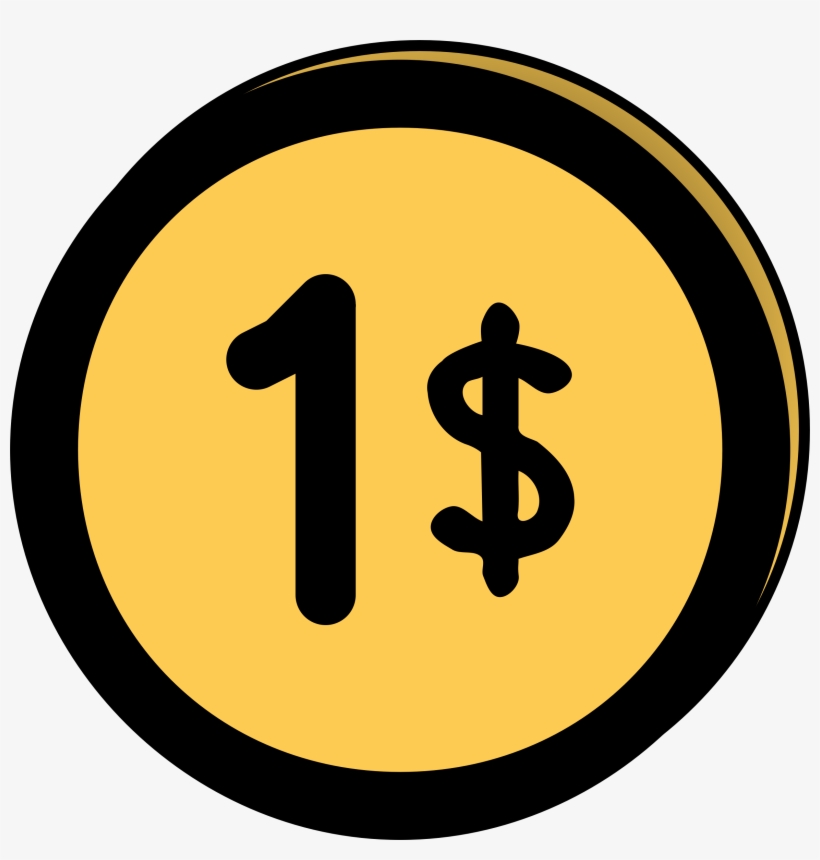 This Free Icons Png Design Of Golden Dollar, transparent png #122128