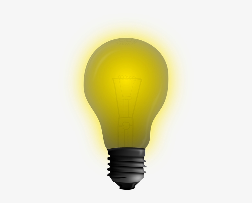 Clip Art At Clker Com Vector Online - Incandescent Light Bulb, transparent png #122234