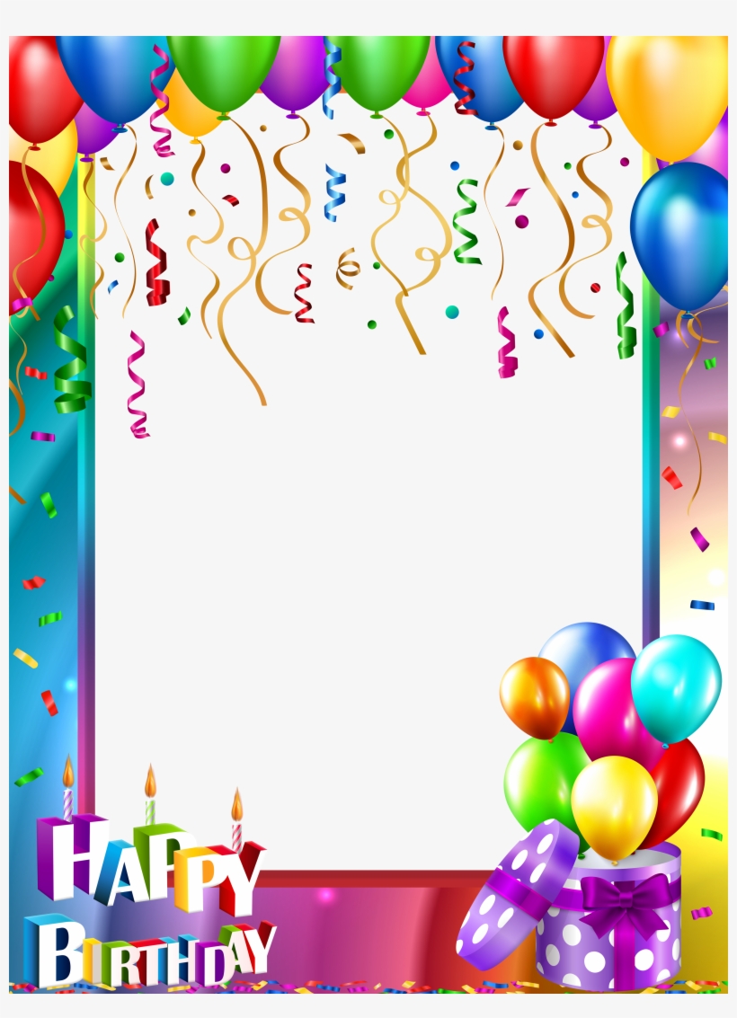 Happy Birthday Png Transparent Frame Gallery Yopriceville - Happy Birthday Png Transparent, transparent png #122279