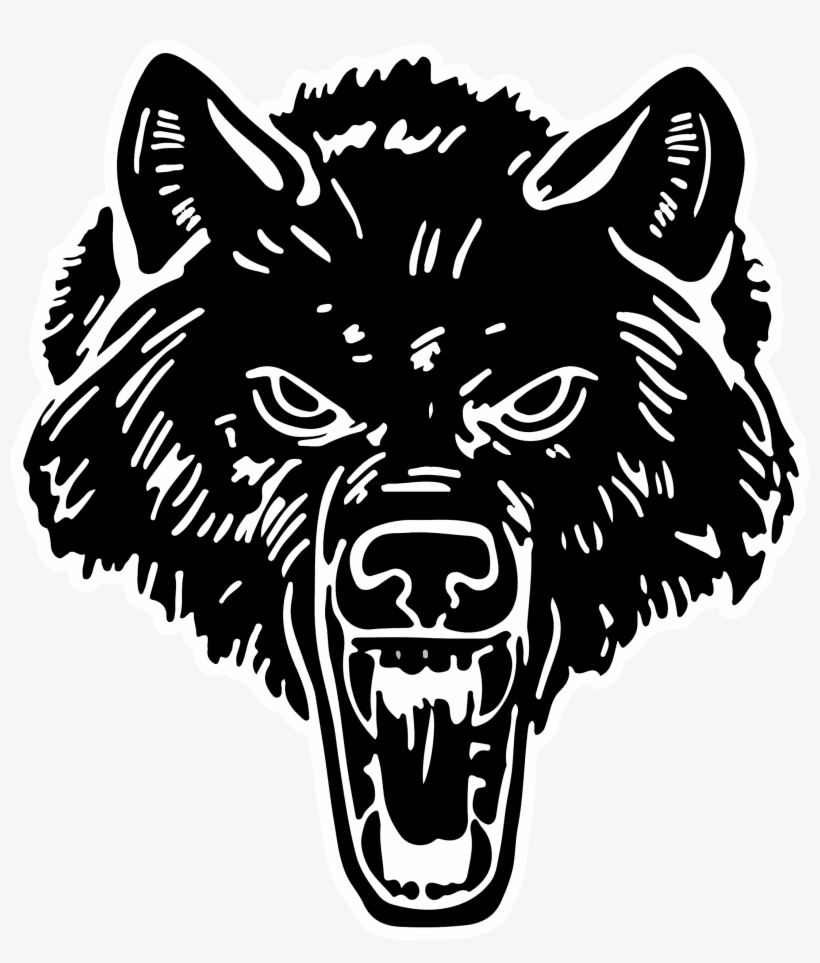 Manawa Wolf Head Full Sized Png - Manawa Little Wolf High School, transparent png #122284