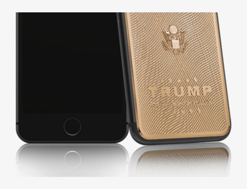 Gold-plated Iphone 7 With Donald Trump's Face Costs - Iphone 7 Trump, transparent png #122611