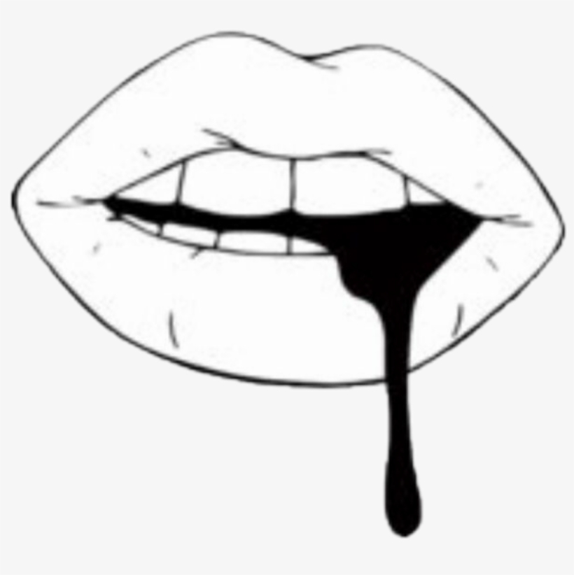 Collection Of Free Lips Drawing Black And White Download - Black And White Lips, transparent png #122775