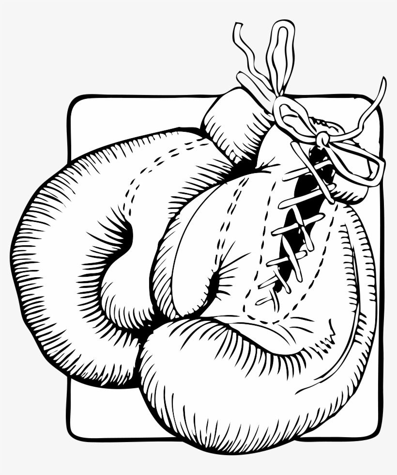 Boxing Gloves Outline, transparent png #122833