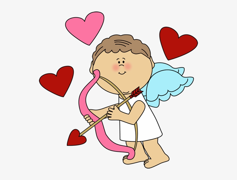 Cupid Clipart Valentines Png - Valentines Day Clipart Cupid, transparent png #122885