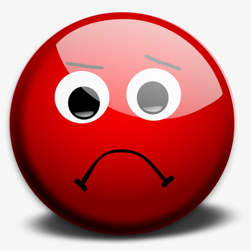 Angry Faces Clipart Free Download Best Angry Faces - Red Sad Face Png, transparent png #122998