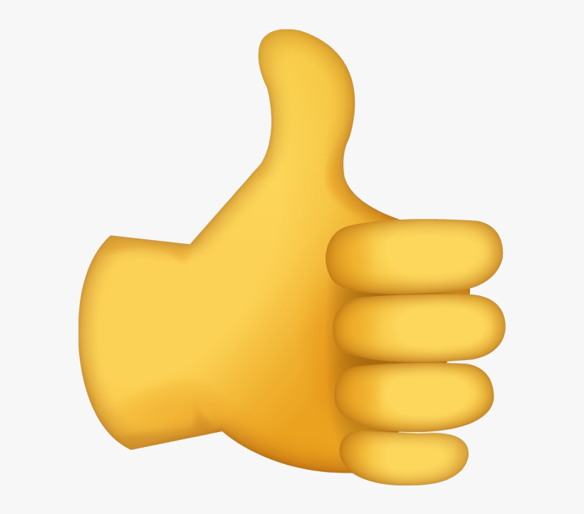 Download Thumbs Up Sign Iphone Emoji Icon In Jpg And - Thumbs Emoji, transparent png #123021