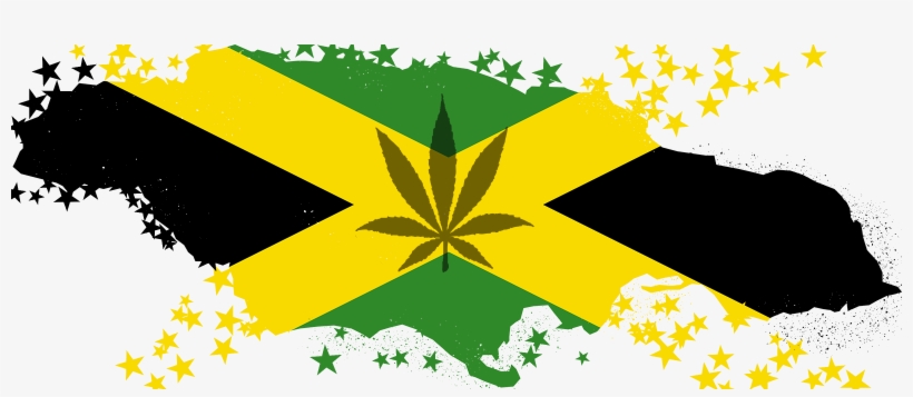Marijuana And Flag Map Of Jamaica - Jamaica Flag Marijuana, transparent png #123250