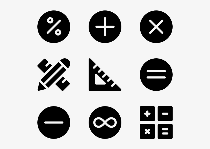 Math Symbols - Iconos Matematicos Png, transparent png #123309