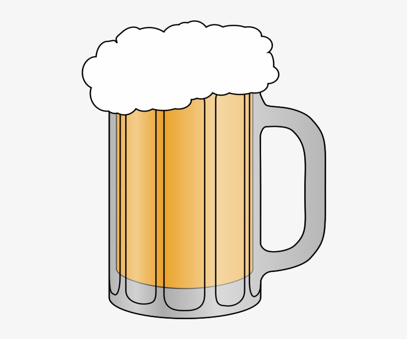 Cocktail Clipart Beer Pint - Mug Of Beer Clipart, transparent png #123449