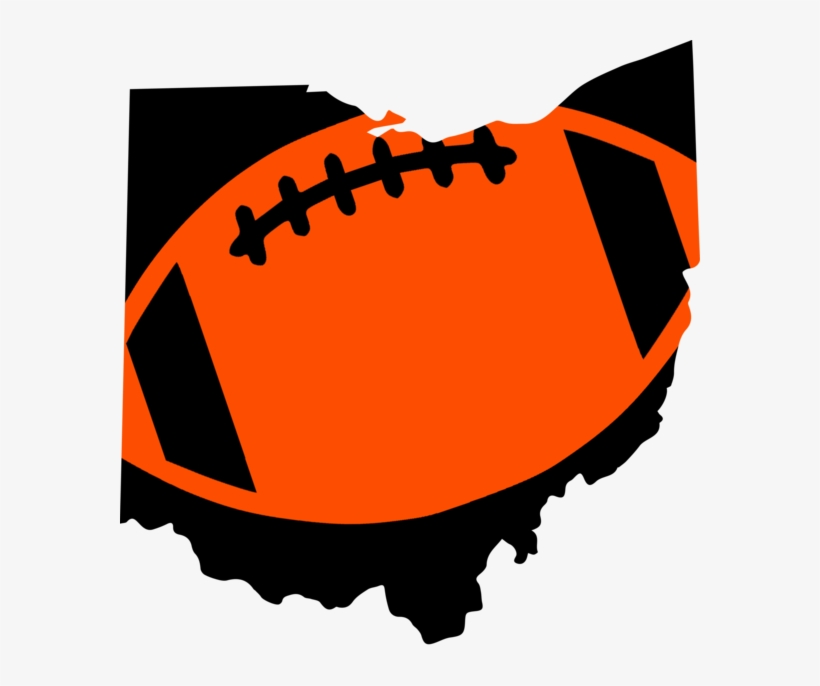 Cincinnati Football Design - Map Of Ohio, transparent png #123520