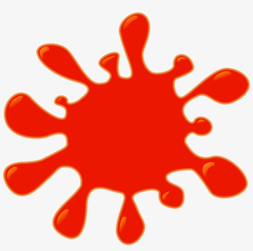 Vector Splatter Slime - Red Color Splash Clipart, transparent png #123595
