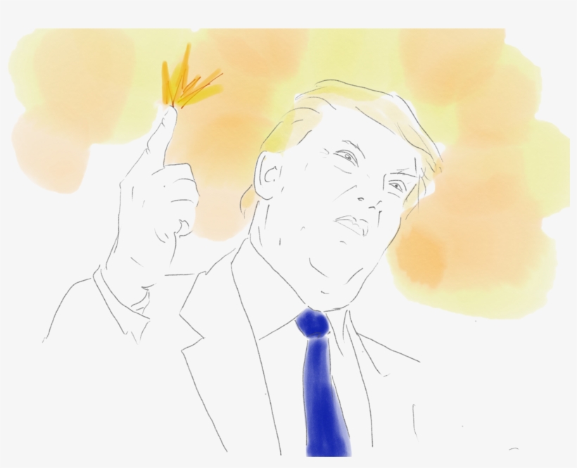 Trump - Sketch, transparent png #123654