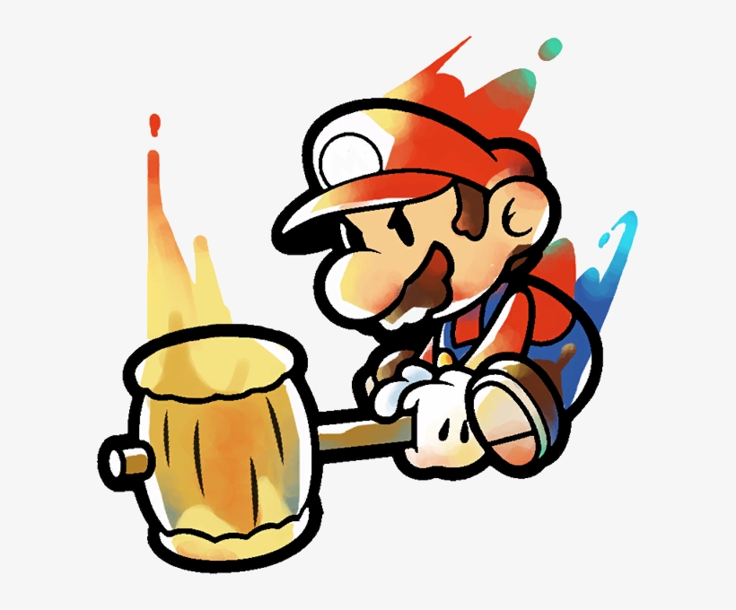 Svg Black And White Library Collection Of High Quality - Paper Mario Png, transparent png #123916