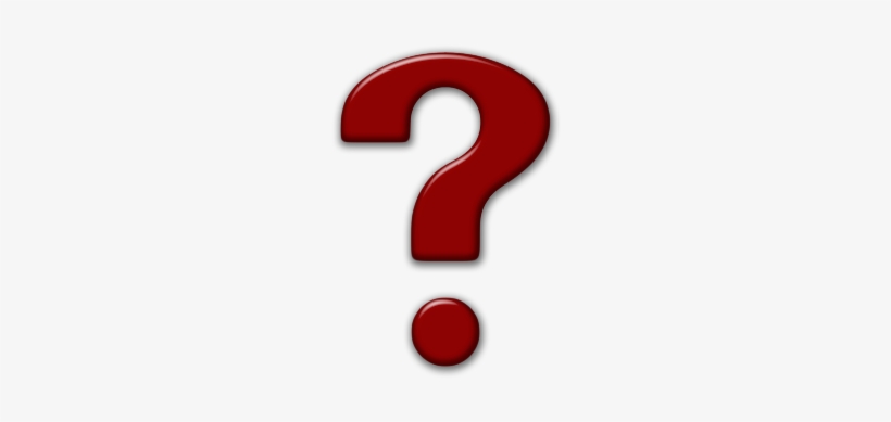 Red Question Mark - Red Question Mark Transparent Background, transparent png #124101