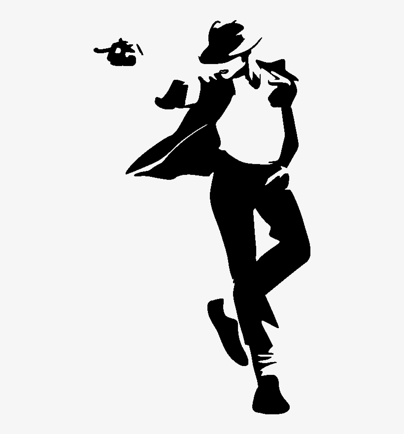 Mikel Jackson, Michael Jackson Silhouette, Stencil - Stickers Muraux Michael Jackson, transparent png #124206