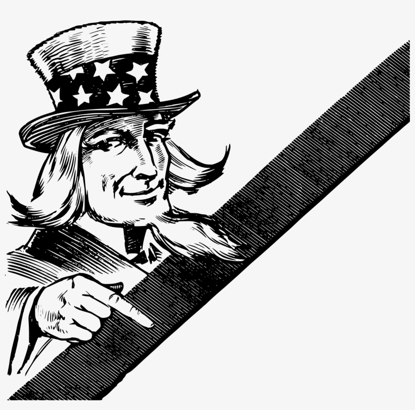 Free Clipart Uncle Sam Taking Money - Uncle Sam, transparent png #124305