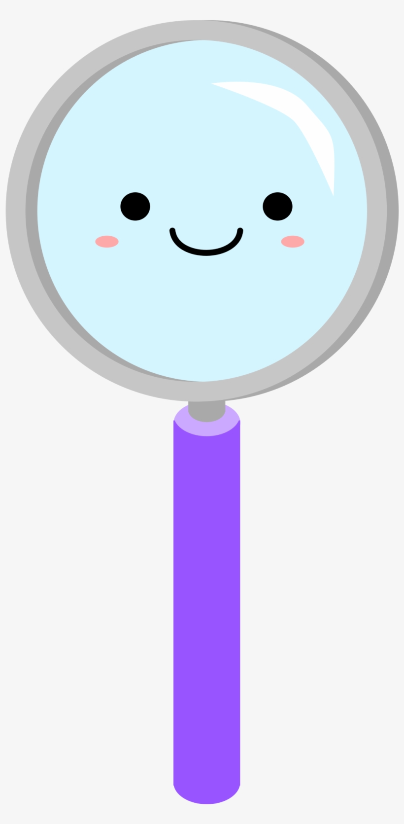 This Free Icons Png Design Of Kawaii Magnifying Glass, transparent png #124418