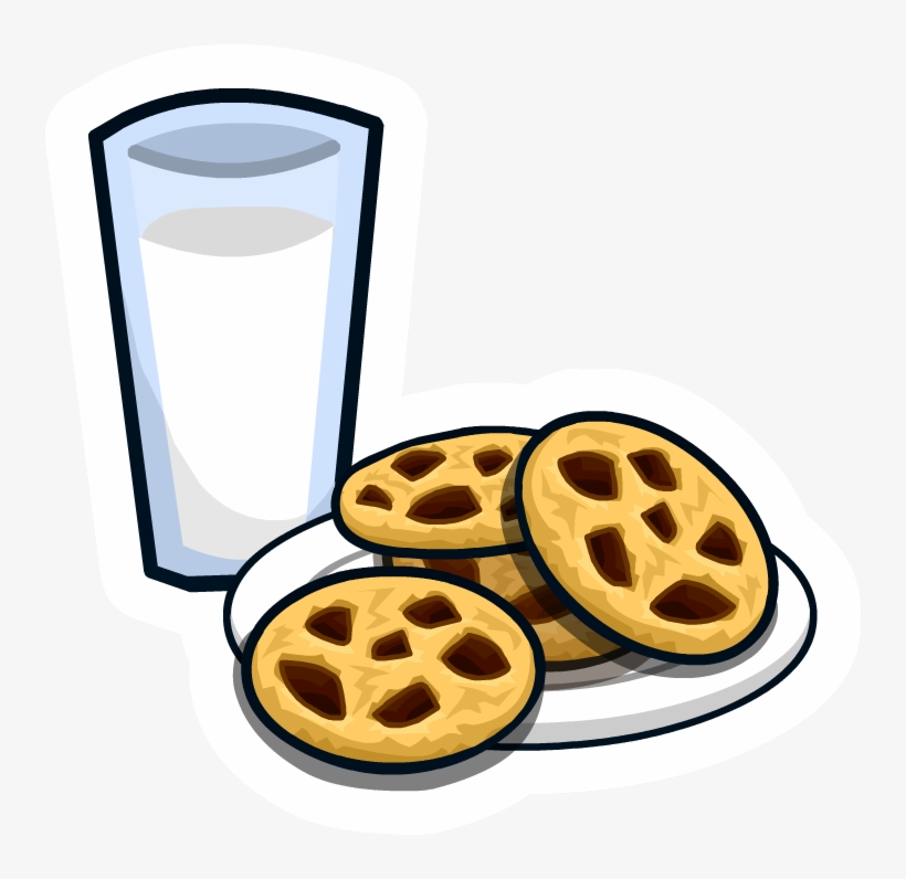 Milk 'n Cookies Pin - Milk And Cookies Png, transparent png #124585