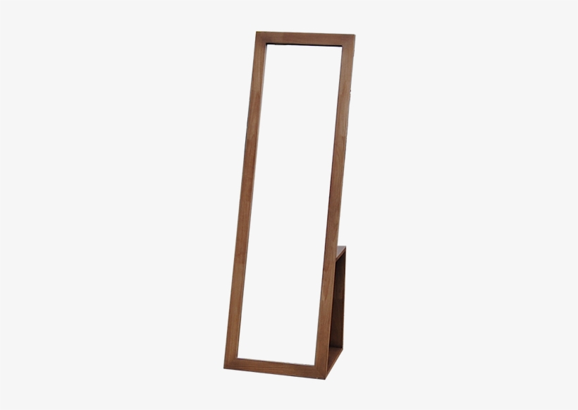 Rubber Wood Standing Mirror With Storage - Standing Mirror Png, transparent png #124858