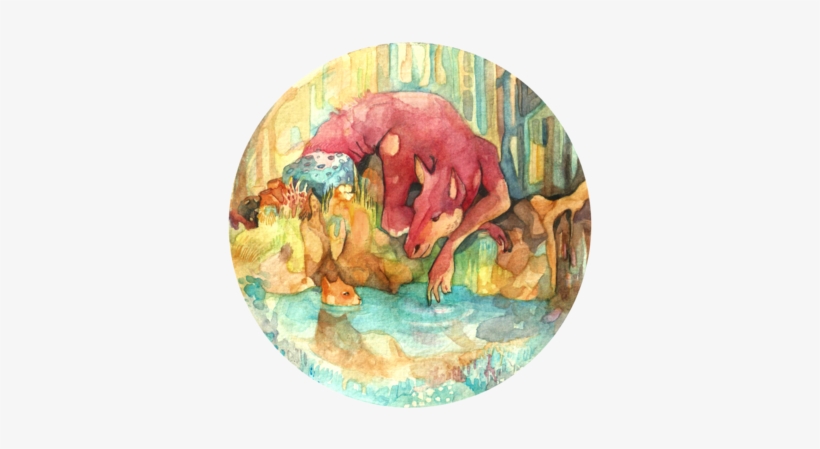 Conversations By The Pool By Paperanddust On Deviantart - Watercolor Paint, transparent png #125019