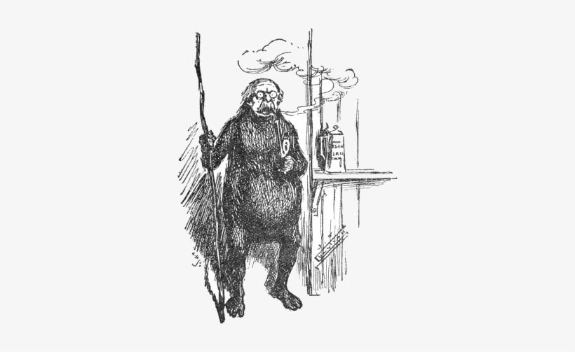 Smoking Gorilla - Sketch, transparent png #125099