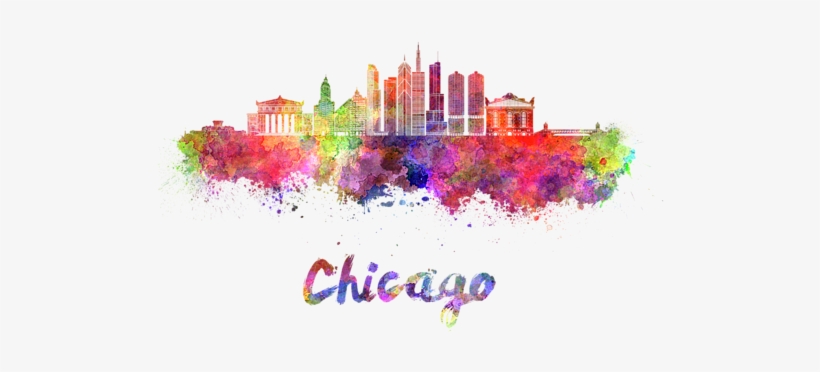 Chicago Transparent Watercolor Banner Free Library - Pune City Clipart, transparent png #125121