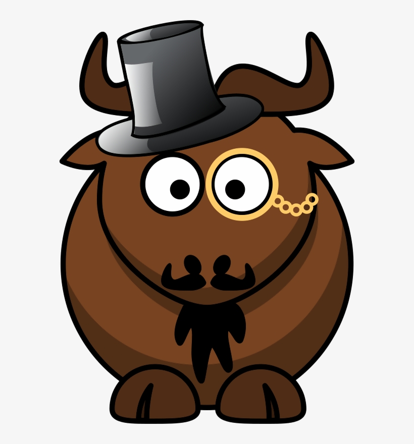 This Graphics Is Cartoon Gnu Fantasies About Animal, - Cartoon Gnu, transparent png #125167