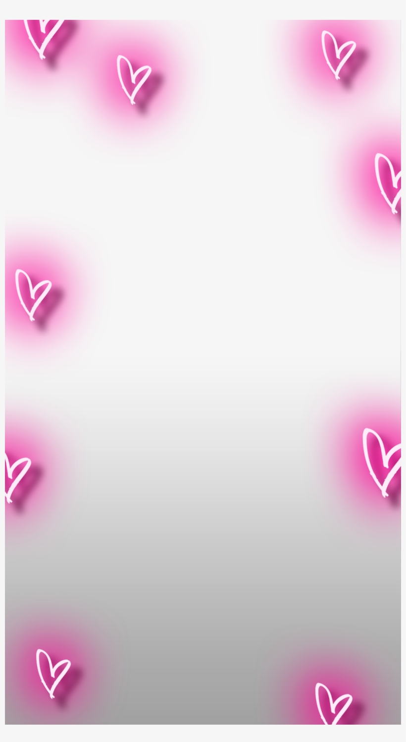 Neon Hearts - Snapchat Heart Filter Png, transparent png #125459