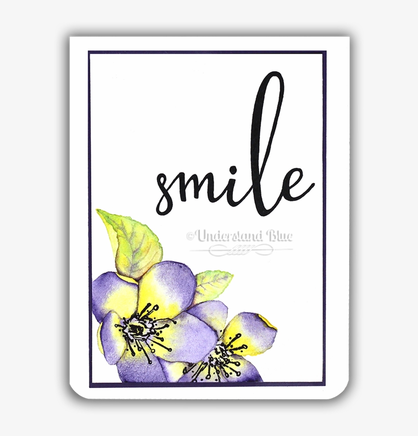 Spring Blossoms No-line Watercolor Card By Understand - Honey Bee Stamps Smile Stamps, transparent png #125672