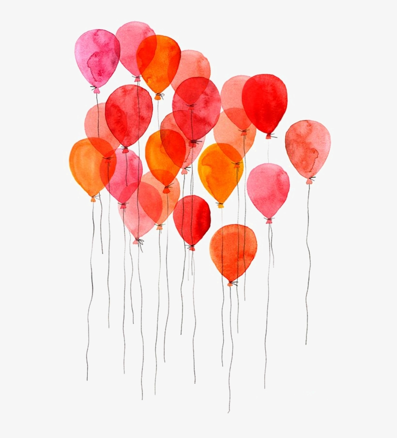 Watercolor Painting Drawing Balloon Art - Balloon Images Watercolor Transparent, transparent png #125694