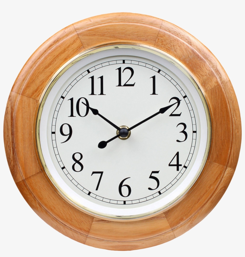 Wooden Wall Clock Png Image - Wall Watch Image Png, transparent png #125765