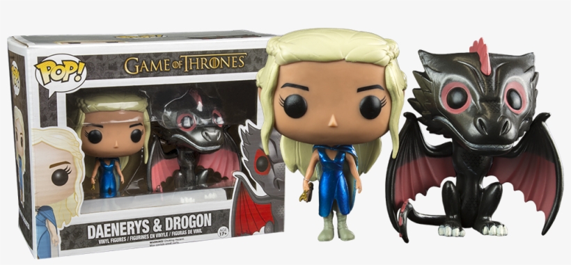 Game Of Thrones Drogon & Mhysa Daenerys Metallic Exclusive - Game Of Thrones Daenerys Pop Vinyl, transparent png #125880